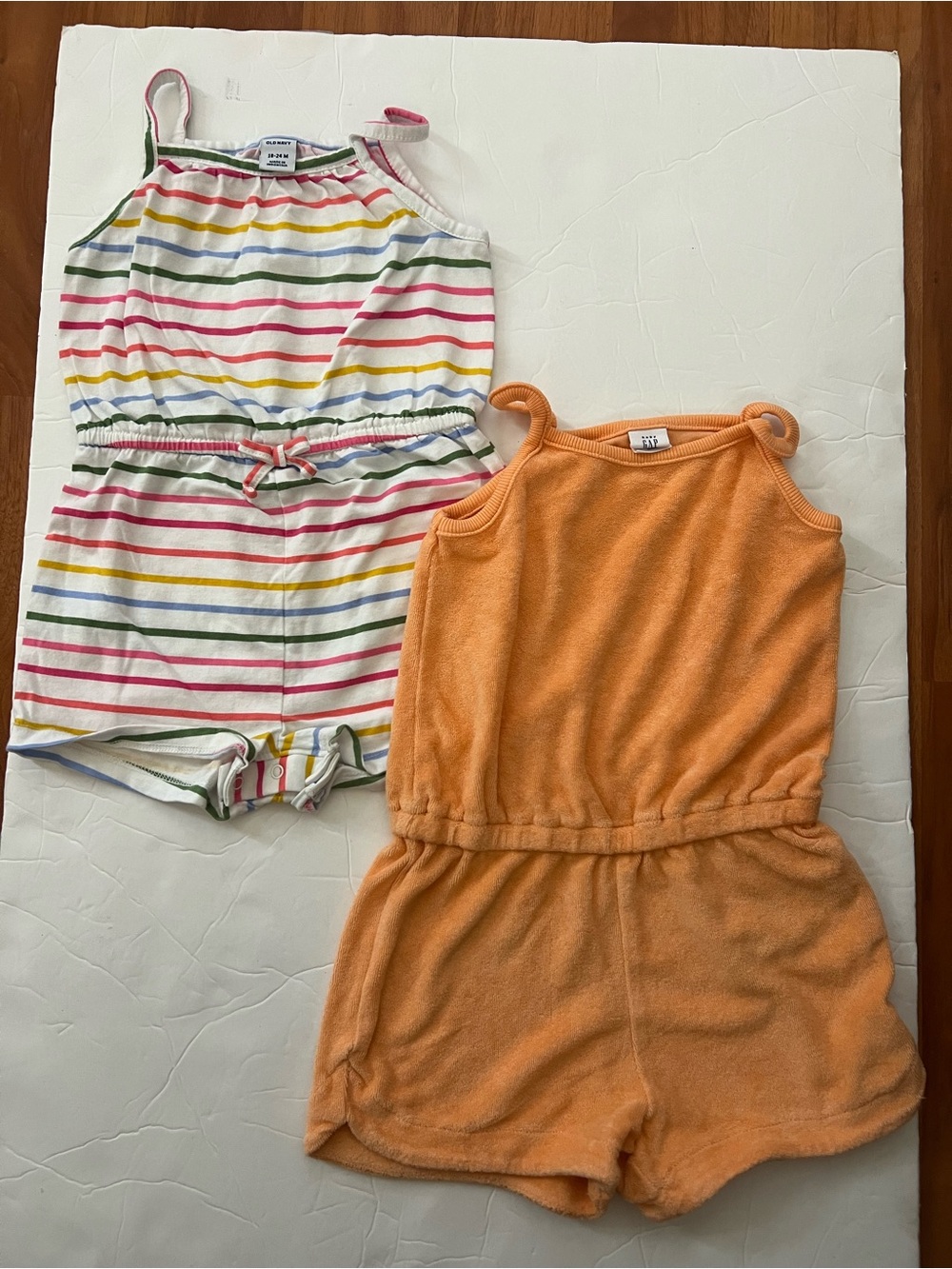 18-24m/3T toddler girls romper jumpsuit shorts bundle of 2 NWOT Gap, Old Navy